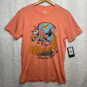 Chaser Venice Beach Graphic T-Shirt Palm Tree Print Short Sleeve Crew New SZ‎ M